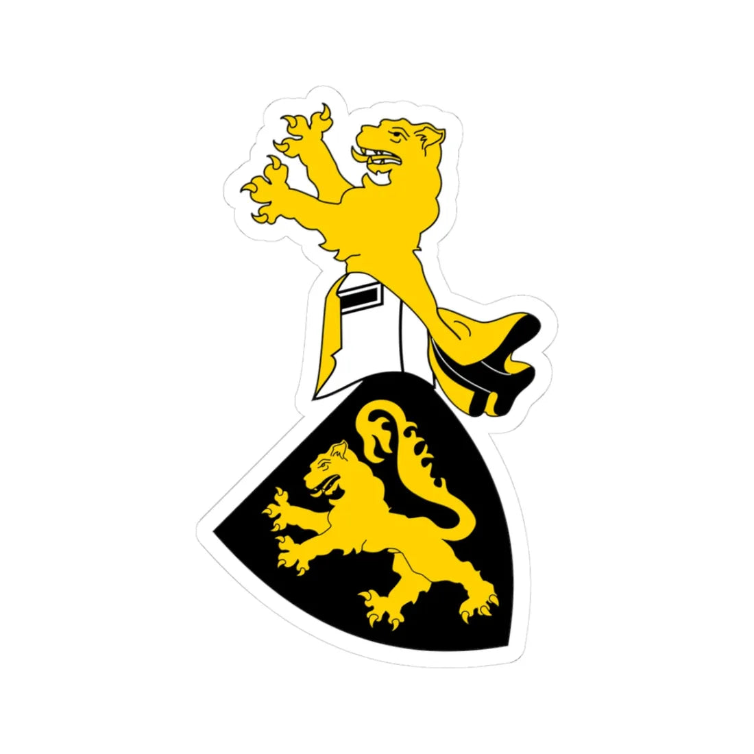 Coa Hungary Clan Ják (Hungary) (Coat of Arms) STICKER Vinyl Kiss-Cut Decal 3 Inch White - The Sticker Space