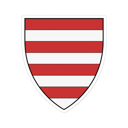 Coa Hungary Country History 855-1301 (Hungary) (Coat of Arms) STICKER Vinyl Kiss-Cut Decal 6 Inch White - The Sticker Space