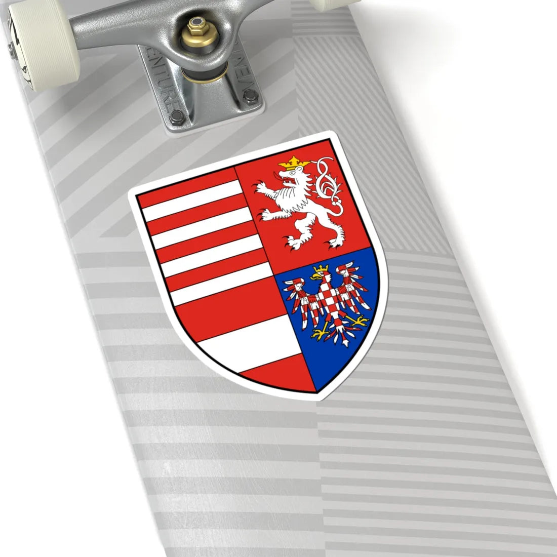Coa Hungary Country History Ladislaus V 1440  1457 (Czech Republic) (Coat of Arms) STICKER Vinyl Kiss-Cut Decal - The Sticker Space