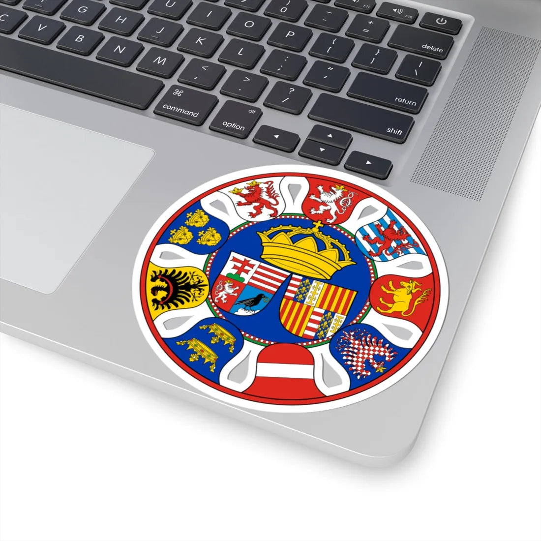 Coa Hungary Country History Mathias Corvinus 1458-1490 big (Czech Republic) (Coat of Arms) STICKER Vinyl Kiss-Cut Decal - The Sticker Space