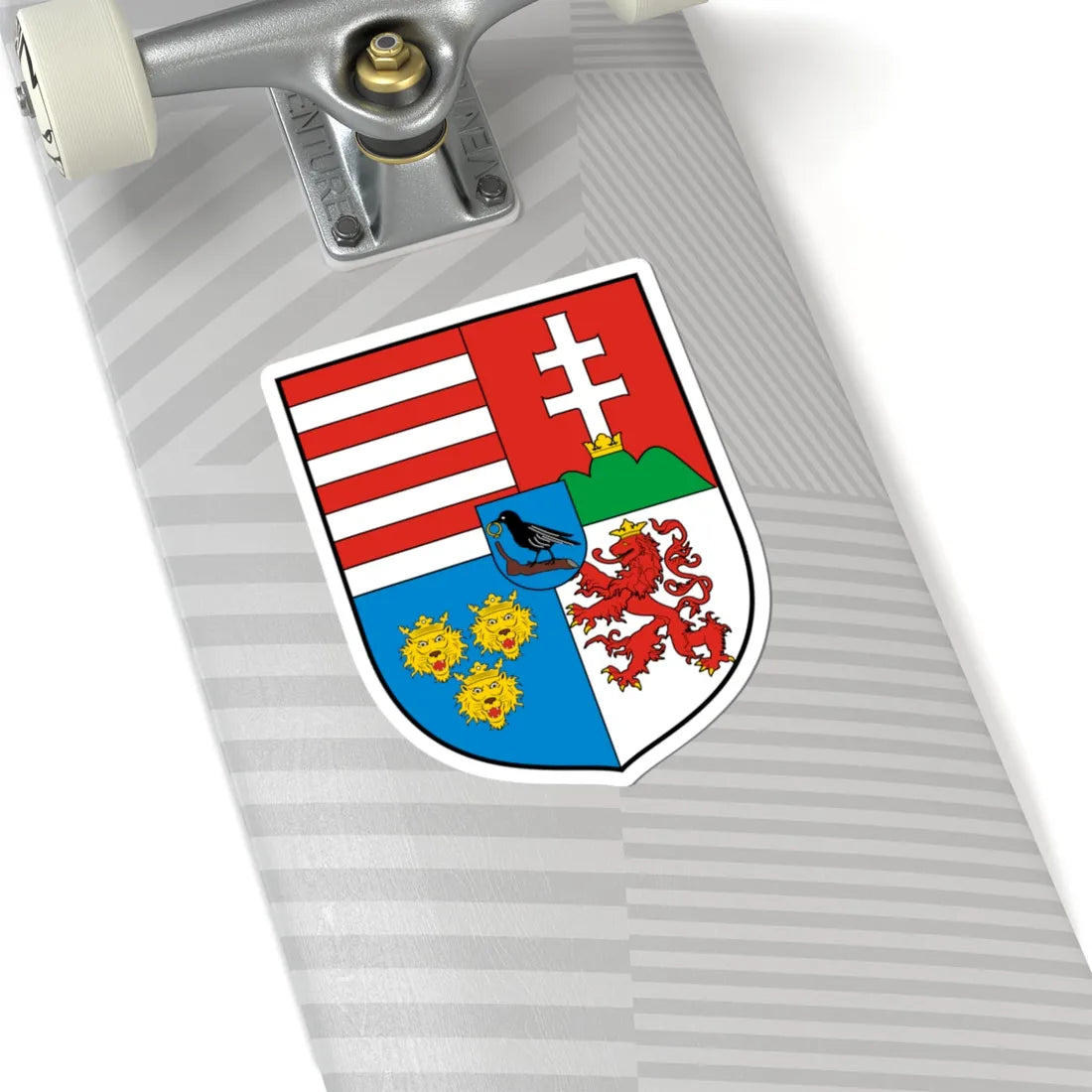 Coa Hungary Country History Mathias Corvinus 51458-1490 (Czech Republic) (Coat of Arms) STICKER Vinyl Kiss-Cut Decal - The Sticker Space