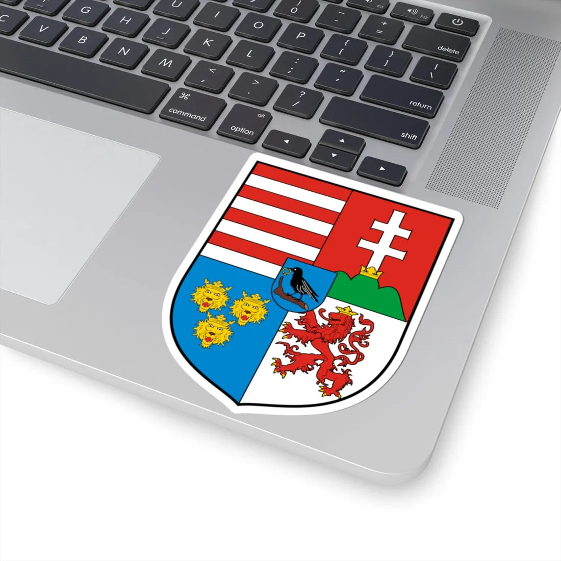 Coa Hungary Country History Mathias Corvinus 51458-1490 (Czech Republic) (Coat of Arms) STICKER Vinyl Kiss-Cut Decal - The Sticker Space