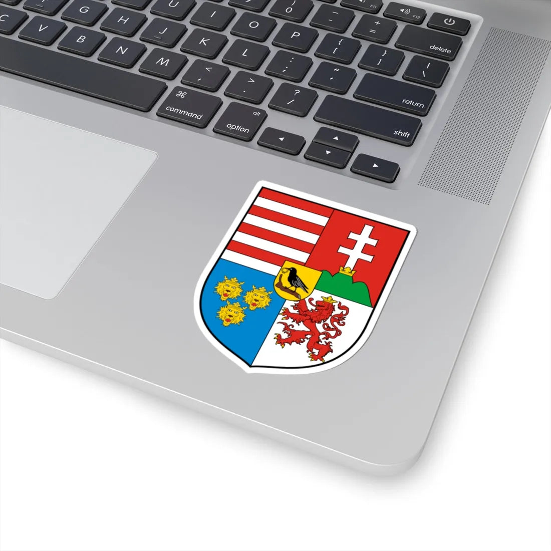 Coa Hungary Country History Mathias Corvinus mid 11458-1490 (Czech Republic) (Coat of Arms) STICKER Vinyl Kiss-Cut Decal - The Sticker Space