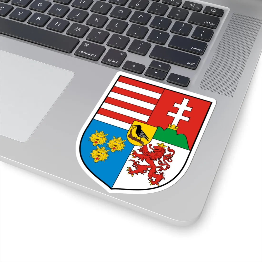 Coa Hungary Country History Mathias Corvinus mid 11458-1490 (Czech Republic) (Coat of Arms) STICKER Vinyl Kiss-Cut Decal - The Sticker Space