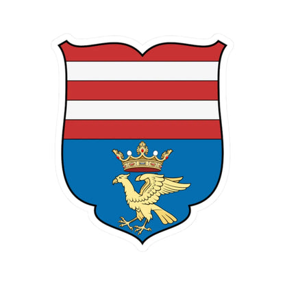 Coa Hungary County Abaúj-Torna Historical (Hungary) (Coat of Arms) STICKER Vinyl Kiss-Cut Decal 2 Inch White - The Sticker Space