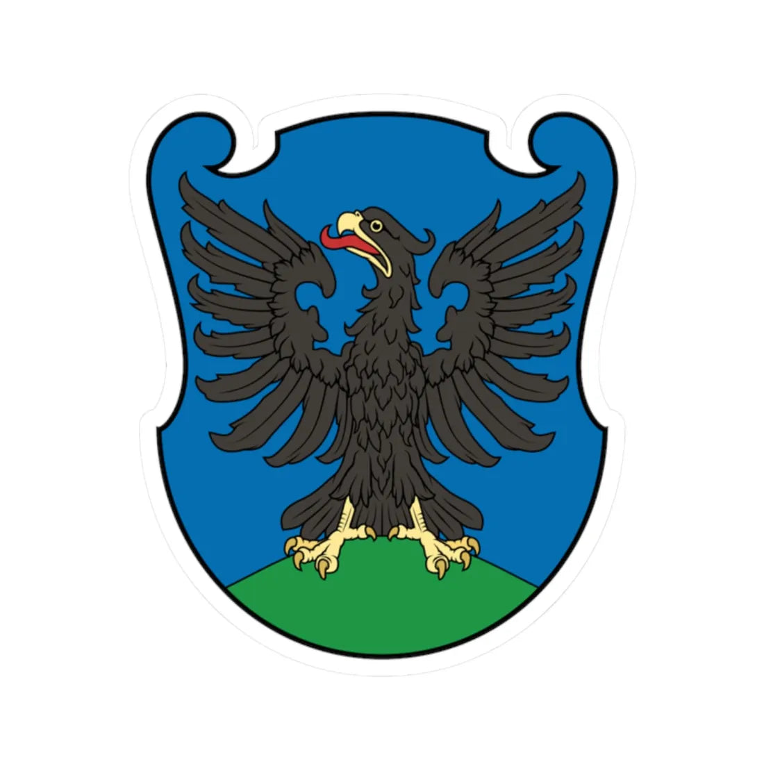 Coa Hungary County Alsó-Fehér Historical (Hungary) (Coat of Arms) STICKER Vinyl Kiss-Cut Decal 2 Inch White - The Sticker Space