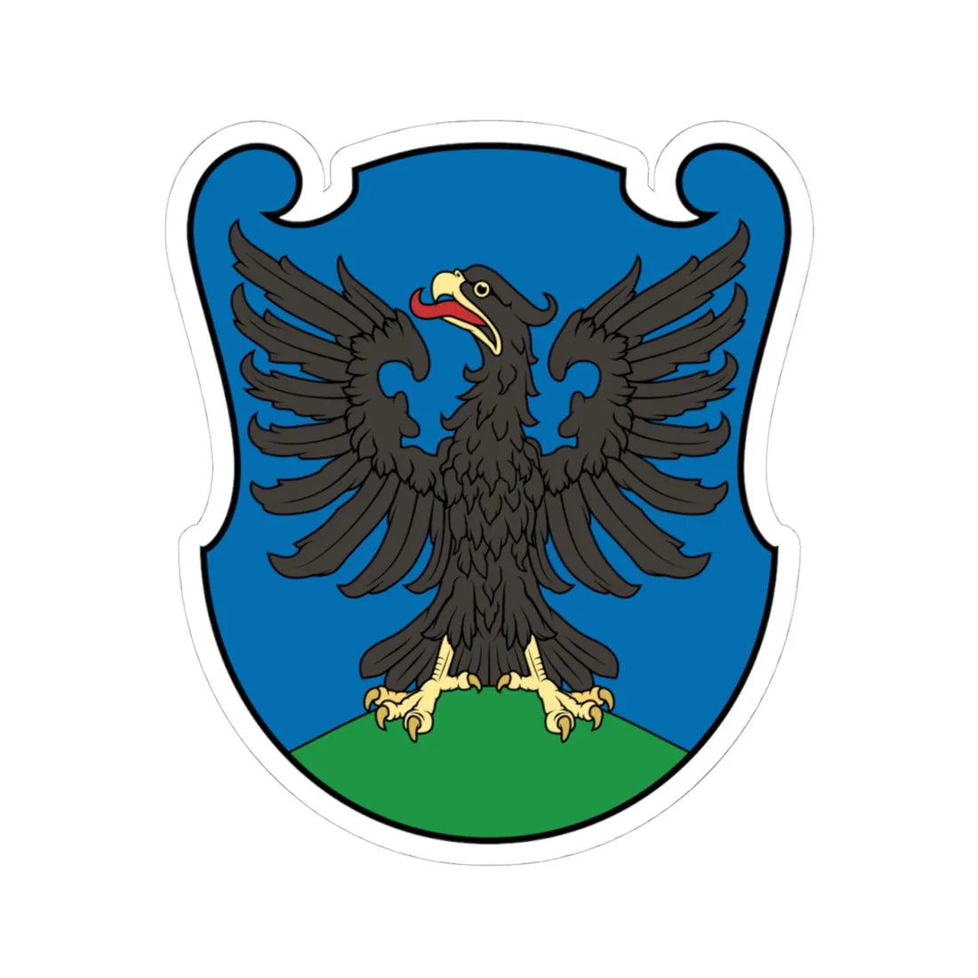 Coa Hungary County Alsó-Fehér Historical (Hungary) (Coat of Arms) STICKER Vinyl Kiss-Cut Decal 4 Inch White - The Sticker Space