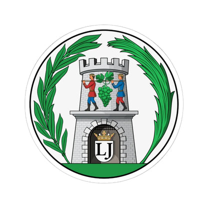 Coa Hungary County Baranya history (Hungary) (Coat of Arms) STICKER Vinyl Kiss-Cut Decal 6 Inch White - The Sticker Space