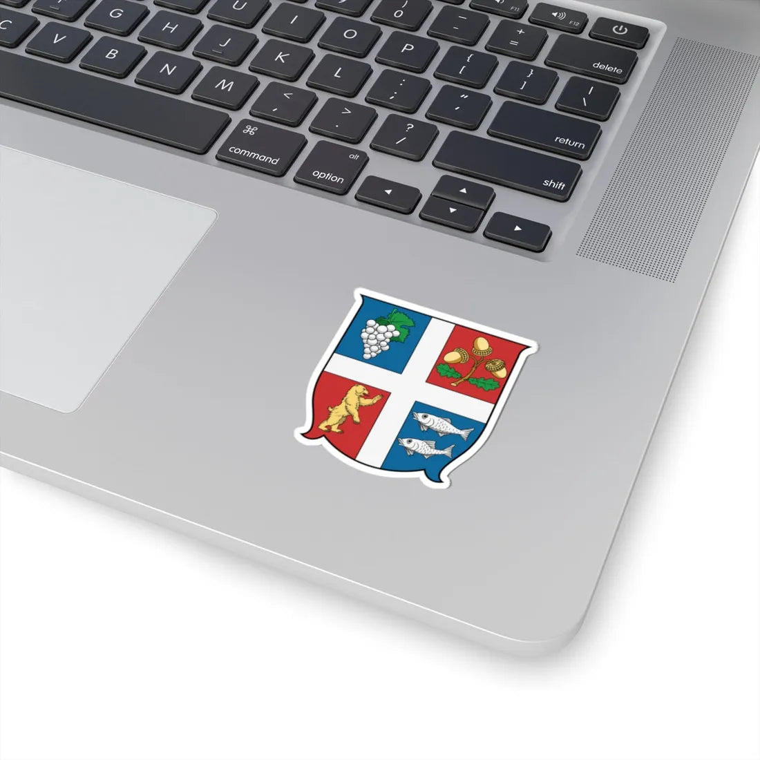 Coa Hungary County Bereg history (Hungary) (Coat of Arms) STICKER Vinyl Kiss-Cut Decal - The Sticker Space