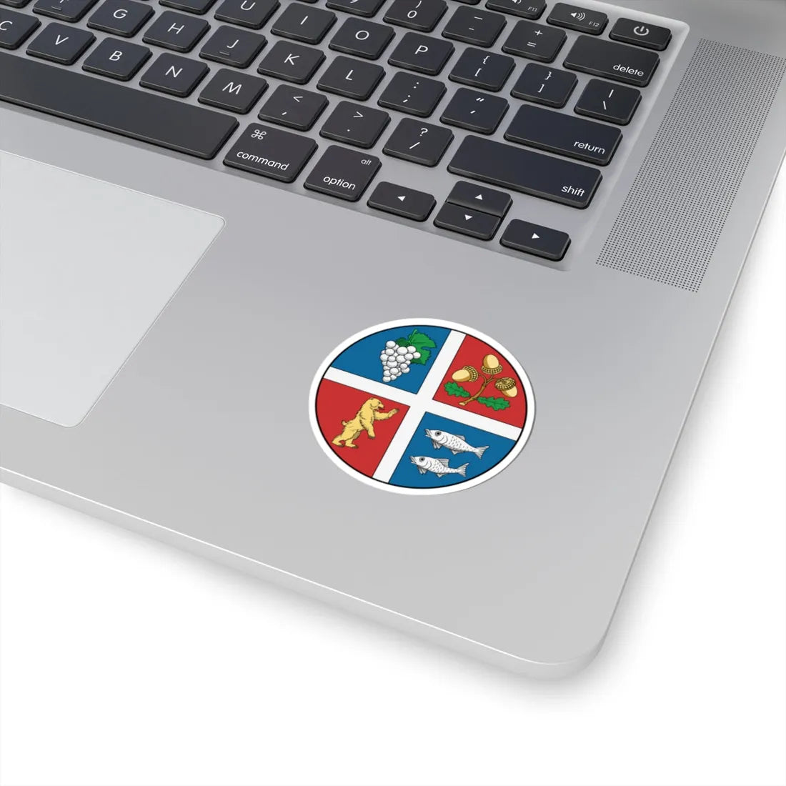 Coa Hungary County Bereg history v2 (Hungary) (Coat of Arms) STICKER Vinyl Kiss-Cut Decal - The Sticker Space