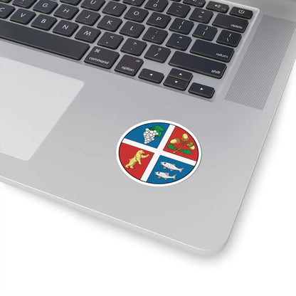 Coa Hungary County Bereg history v2 (Hungary) (Coat of Arms) STICKER Vinyl Kiss-Cut Decal - The Sticker Space