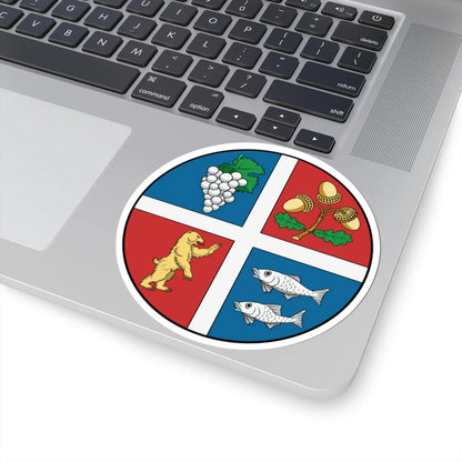 Coa Hungary County Bereg history v2 (Hungary) (Coat of Arms) STICKER Vinyl Kiss-Cut Decal - The Sticker Space