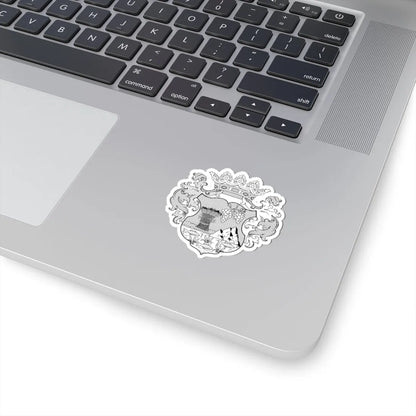 Coa Hungary County Bihar BW (Hungary) (Coat of Arms) STICKER Vinyl Kiss-Cut Decal - The Sticker Space