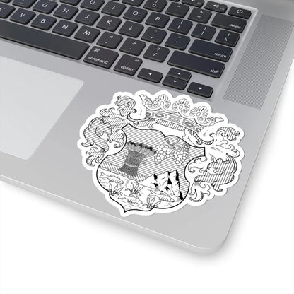 Coa Hungary County Bihar BW (Hungary) (Coat of Arms) STICKER Vinyl Kiss-Cut Decal - The Sticker Space