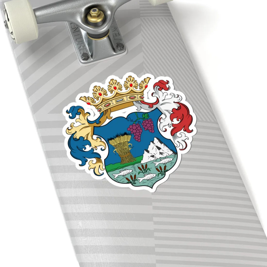 Coa Hungary County Bihar (Hungary) (Coat of Arms) STICKER Vinyl Kiss-Cut Decal - The Sticker Space