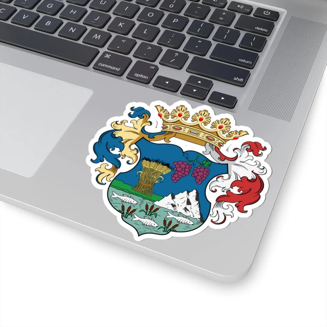 Coa Hungary County Bihar (Hungary) (Coat of Arms) STICKER Vinyl Kiss-Cut Decal - The Sticker Space
