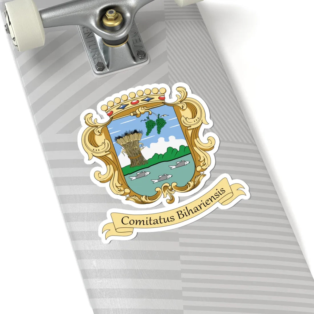 Coa Hungary County Bihar v3 (Hungary) (Coat of Arms) STICKER Vinyl Kiss-Cut Decal - The Sticker Space