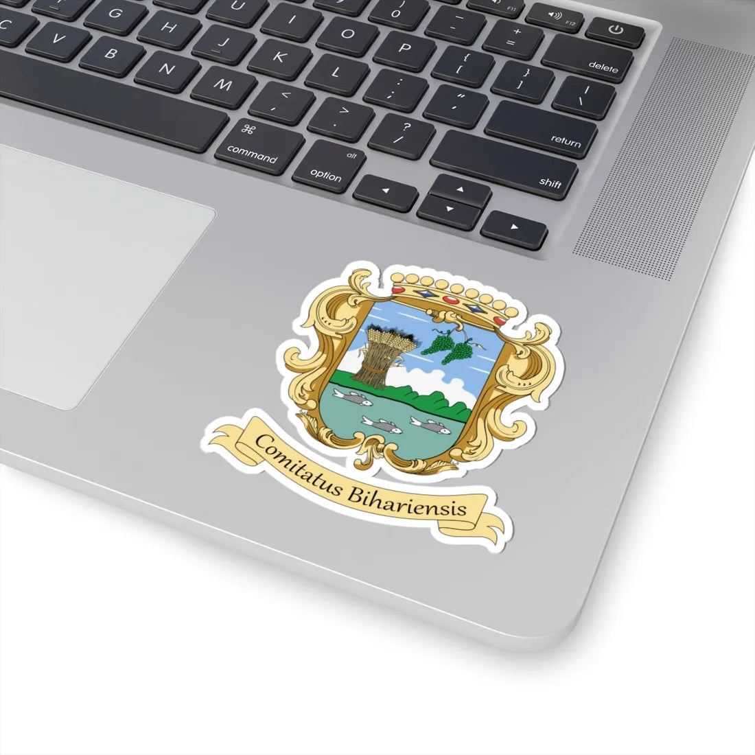 Coa Hungary County Bihar v3 (Hungary) (Coat of Arms) STICKER Vinyl Kiss-Cut Decal - The Sticker Space