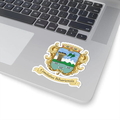 Coa Hungary County Bihar v3 (Hungary) (Coat of Arms) STICKER Vinyl Kiss-Cut Decal - The Sticker Space