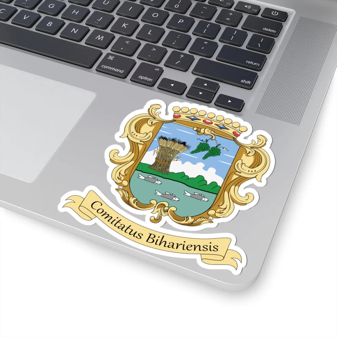Coa Hungary County Bihar v3 (Hungary) (Coat of Arms) STICKER Vinyl Kiss-Cut Decal - The Sticker Space