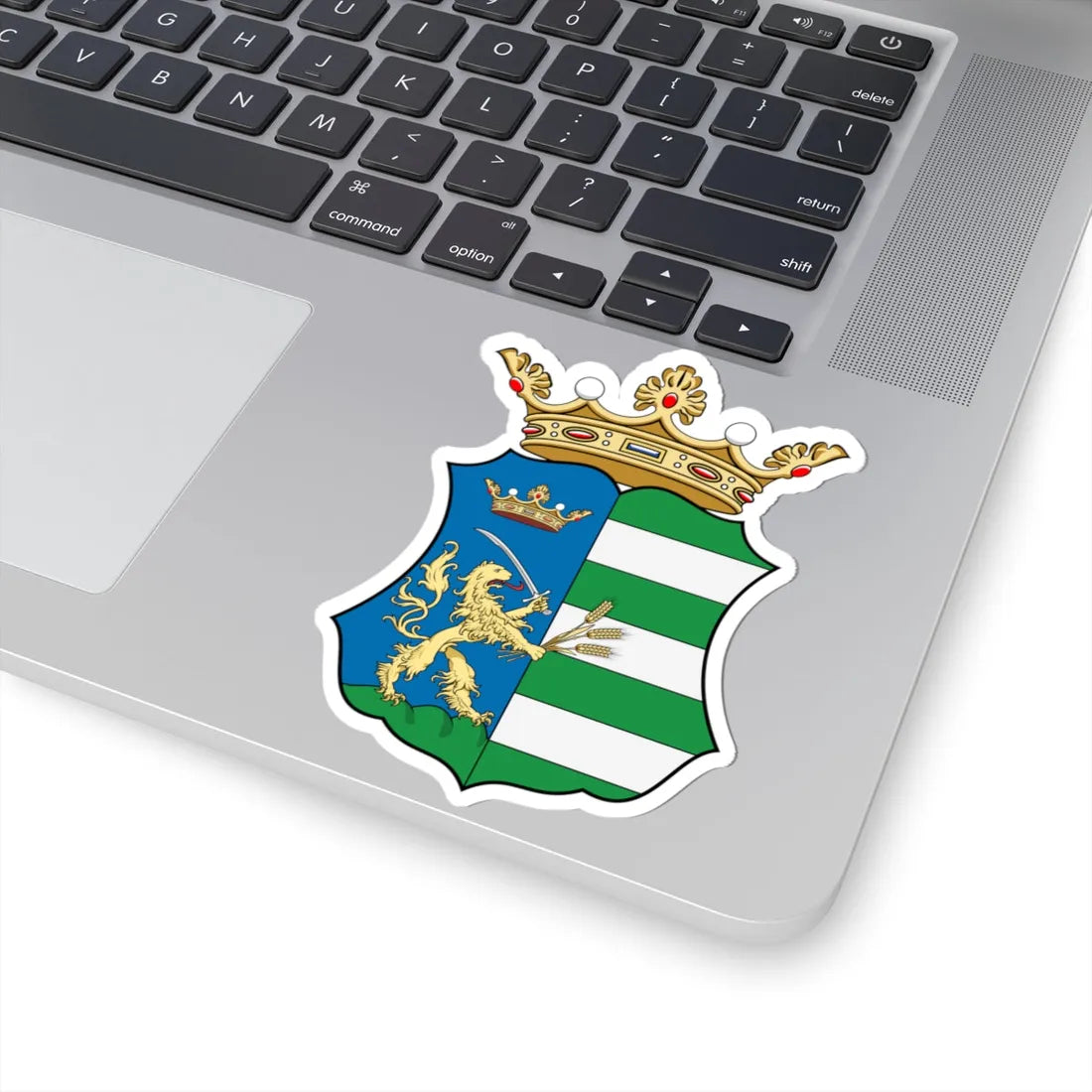 Coa Hungary County Békés history (Hungary) (Coat of Arms) STICKER Vinyl Kiss-Cut Decal - The Sticker Space