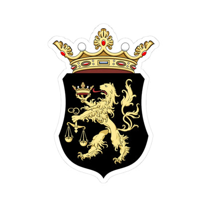 Coa Hungary County Borsod history (Hungary) (Coat of Arms) STICKER Vinyl Kiss-Cut Decal 3 Inch White - The Sticker Space