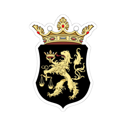 Coa Hungary County Borsod history (Hungary) (Coat of Arms) STICKER Vinyl Kiss-Cut Decal 6 Inch White - The Sticker Space