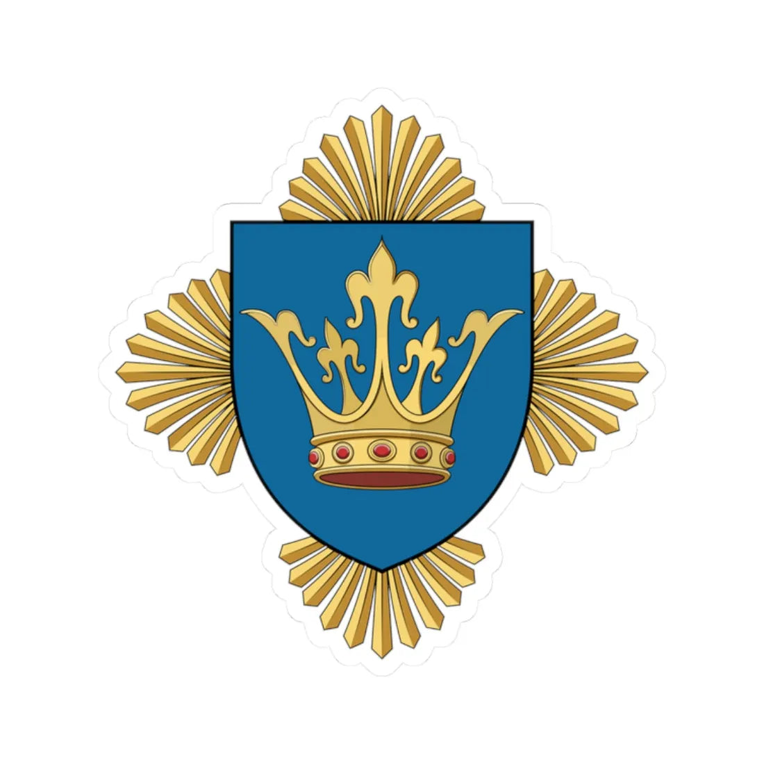 Coa Hungary County Brassó history (Hungary) (Coat of Arms) STICKER Vinyl Kiss-Cut Decal 2 Inch White - The Sticker Space