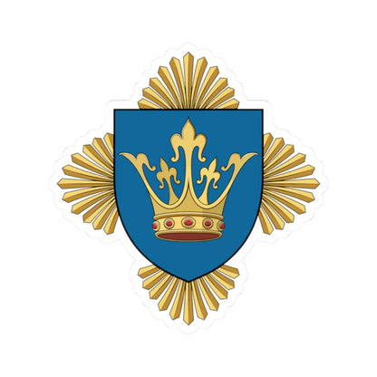 Coa Hungary County Brassó history (Hungary) (Coat of Arms) STICKER Vinyl Kiss-Cut Decal 2 Inch White - The Sticker Space