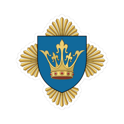 Coa Hungary County Brassó history (Hungary) (Coat of Arms) STICKER Vinyl Kiss-Cut Decal 3 Inch White - The Sticker Space