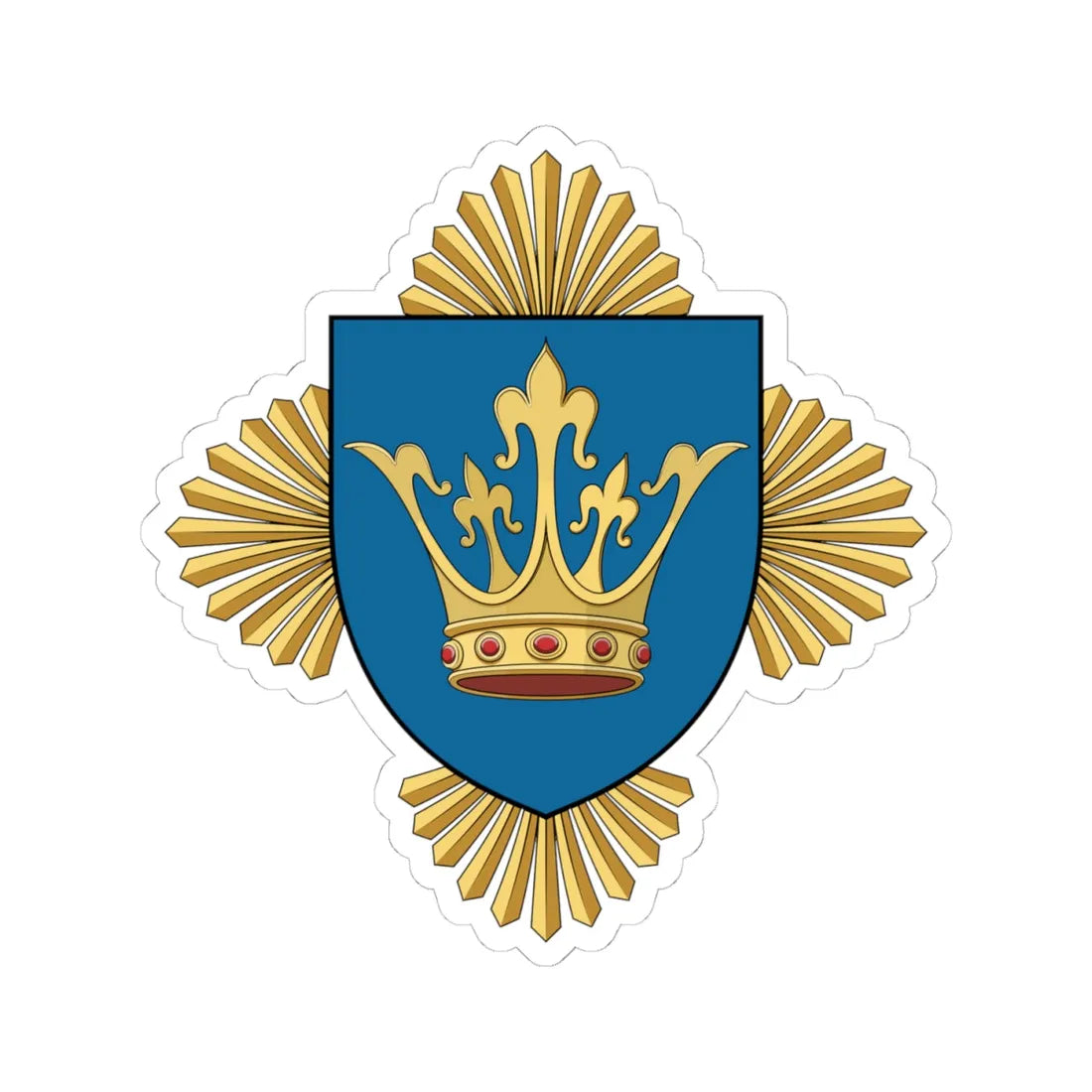 Coa Hungary County Brassó history (Hungary) (Coat of Arms) STICKER Vinyl Kiss-Cut Decal 4 Inch White - The Sticker Space