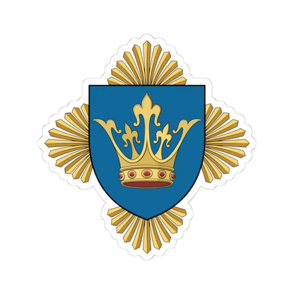 Coa Hungary County Brassó history (Hungary) (Coat of Arms) STICKER Vinyl Kiss-Cut Decal 4 Inch White - The Sticker Space