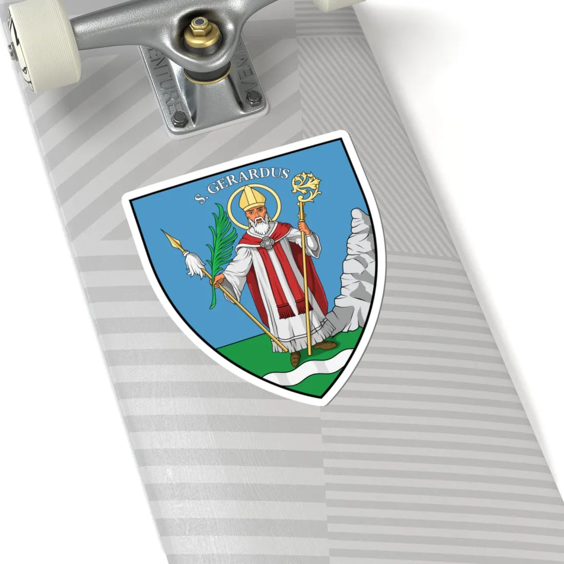 Coa Hungary County Csanád history (Hungary) (Coat of Arms) STICKER Vinyl Kiss-Cut Decal - The Sticker Space