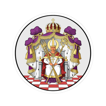 Coa Hungary County Esztergom history (Hungary) (Coat of Arms) STICKER Vinyl Kiss-Cut Decal 3 Inch White - The Sticker Space
