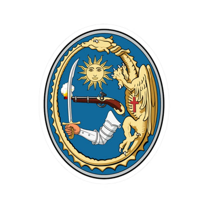 Coa Hungary County Hajdú history (Hungary) (Coat of Arms) STICKER Vinyl Kiss-Cut Decal 2 Inch White - The Sticker Space