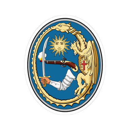 Coa Hungary County Hajdú history (Hungary) (Coat of Arms) STICKER Vinyl Kiss-Cut Decal 3 Inch White - The Sticker Space