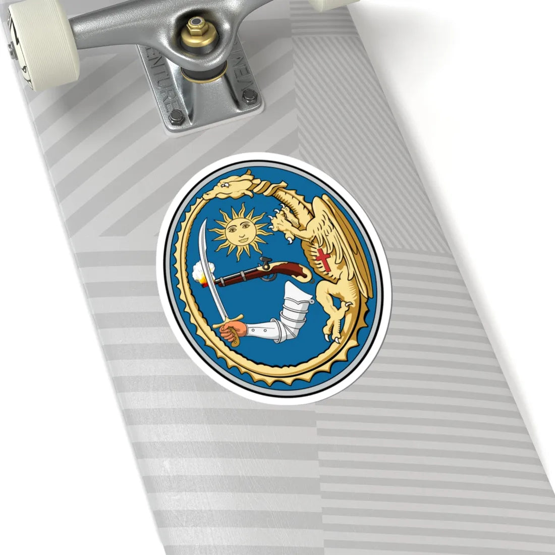 Coa Hungary County Hajdú history (Hungary) (Coat of Arms) STICKER Vinyl Kiss-Cut Decal - The Sticker Space