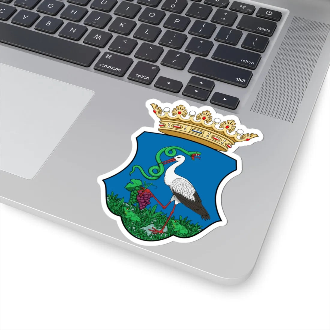 Coa Hungary County Heves history (Hungary) (Coat of Arms) STICKER Vinyl Kiss-Cut Decal - The Sticker Space
