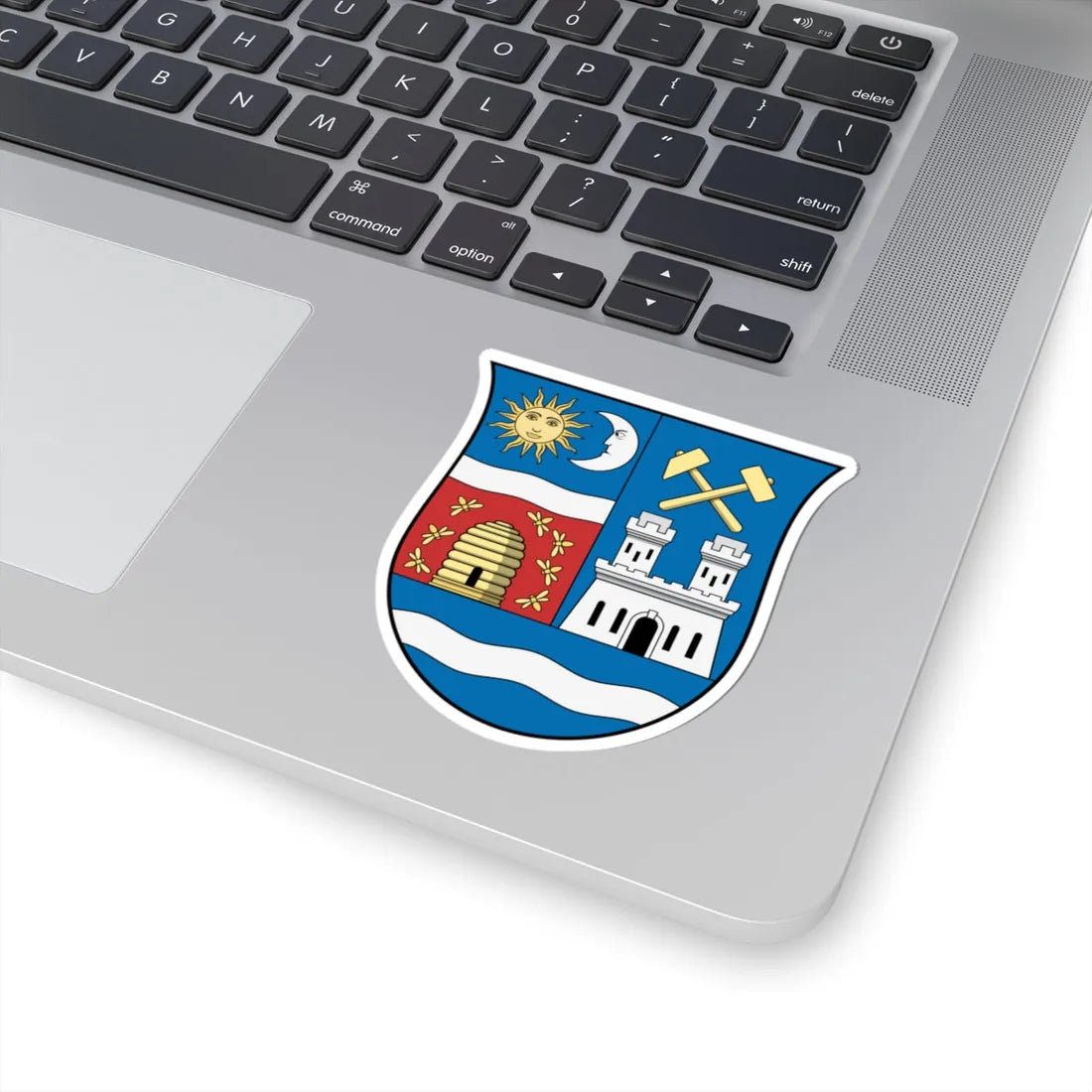 Coa Hungary County Krassó-Szörény history (Hungary) (Coat of Arms) STICKER Vinyl Kiss-Cut Decal - The Sticker Space