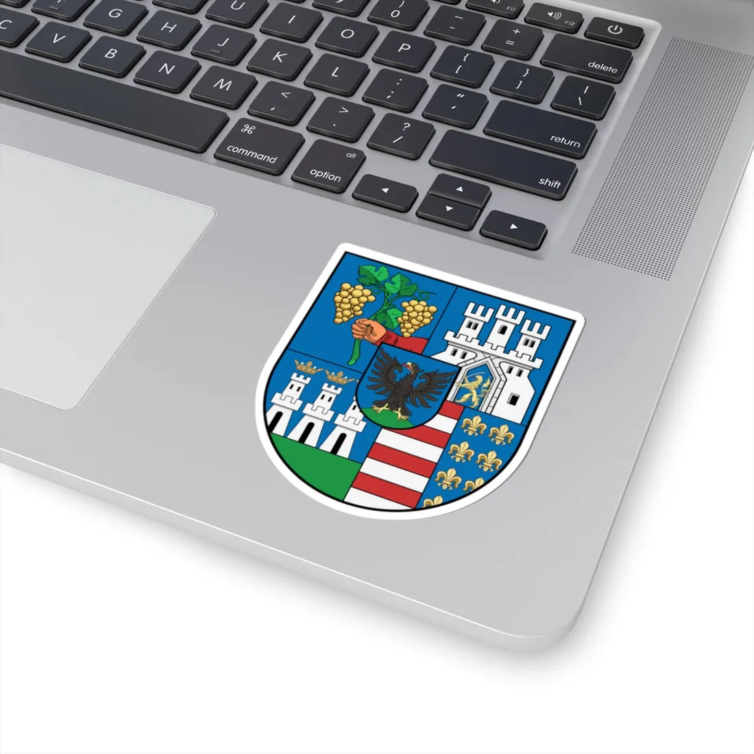 Coa Hungary County Nagy-Küküllő history (Hungary) (Coat of Arms) STICKER Vinyl Kiss-Cut Decal - The Sticker Space