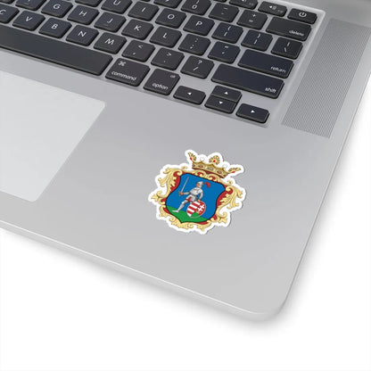 Coa Hungary County Nógrád history v2 (Hungary) (Coat of Arms) STICKER Vinyl Kiss-Cut Decal - The Sticker Space