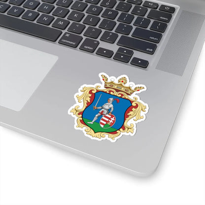 Coa Hungary County Nógrád history v2 (Hungary) (Coat of Arms) STICKER Vinyl Kiss-Cut Decal - The Sticker Space