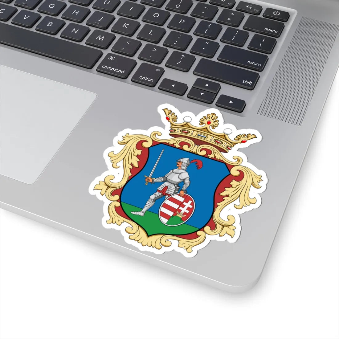 Coa Hungary County Nógrád history v2 (Hungary) (Coat of Arms) STICKER Vinyl Kiss-Cut Decal - The Sticker Space
