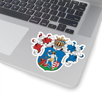 Coa Hungary County Nyitra history big (Hungary) (Coat of Arms) STICKER Vinyl Kiss-Cut Decal - The Sticker Space