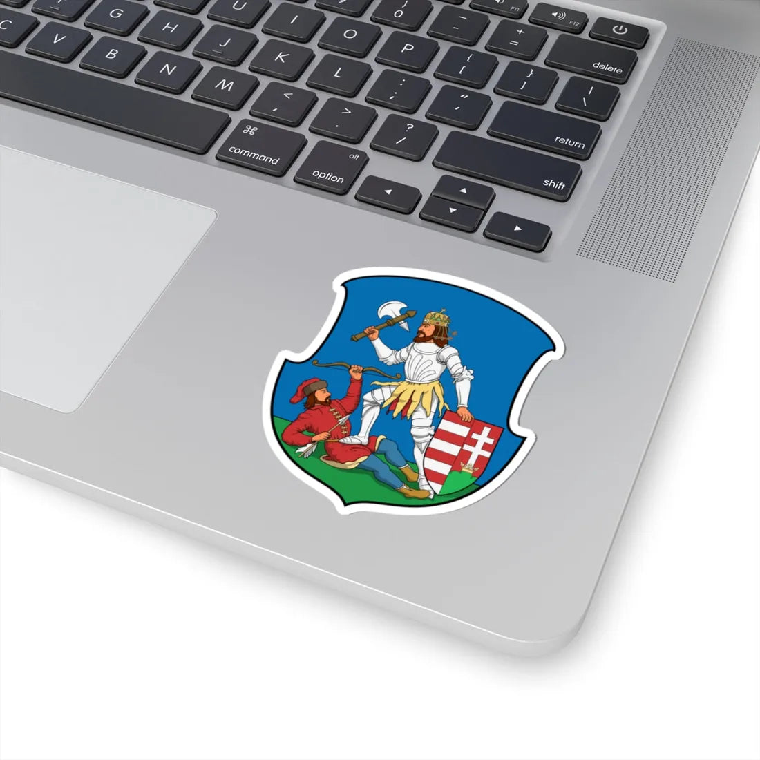 Coa Hungary County Nyitra history (Hungary) (Coat of Arms) STICKER Vinyl Kiss-Cut Decal - The Sticker Space