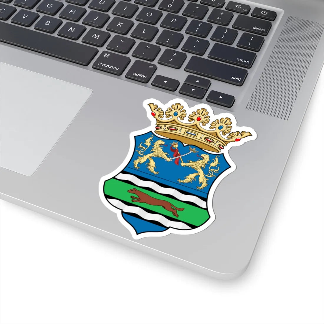 Coa Hungary County Pozsega history (Hungary) (Coat of Arms) STICKER Vinyl Kiss-Cut Decal - The Sticker Space