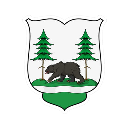 Coa Hungary County Árva history (Hungary) (Coat of Arms) STICKER Vinyl Kiss-Cut Decal 2 Inch White - The Sticker Space