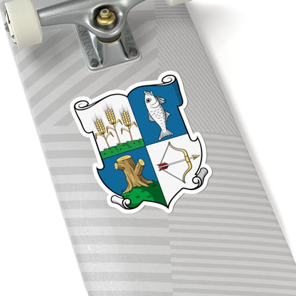 Coa Hungary County Szabolcs History v1 (Hungary) (Coat of Arms) STICKER Vinyl Kiss-Cut Decal - The Sticker Space