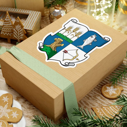 Coa Hungary County Szabolcs History v1 (Hungary) (Coat of Arms) STICKER Vinyl Kiss-Cut Decal - The Sticker Space