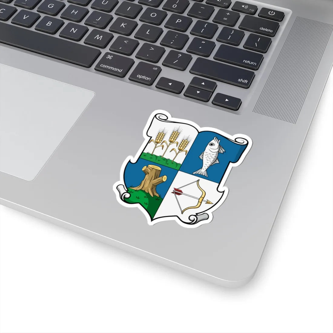 Coa Hungary County Szabolcs History v1 (Hungary) (Coat of Arms) STICKER Vinyl Kiss-Cut Decal - The Sticker Space